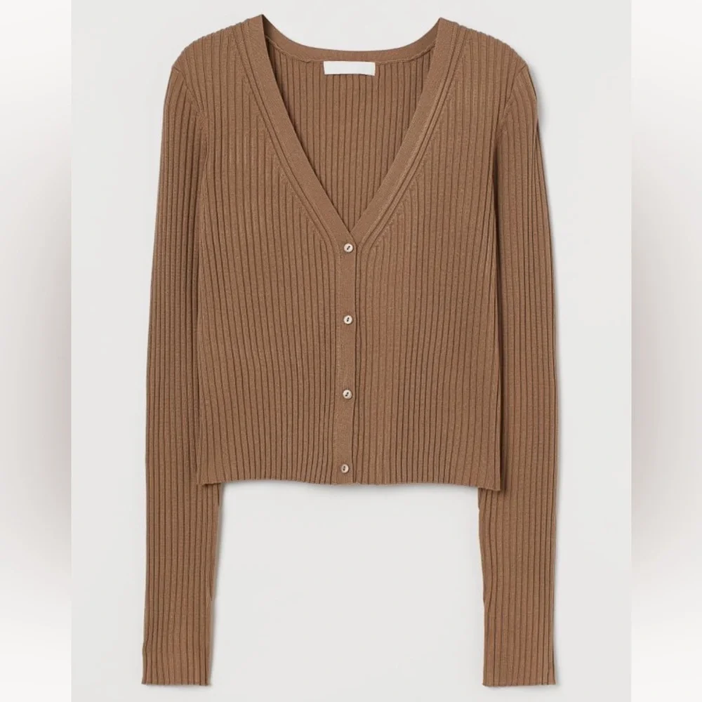 H&M Rib Knit Cardigan Sweater - Picture 1 of 3